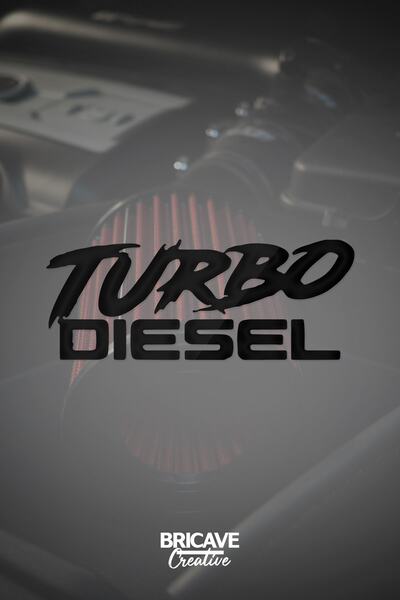 Bricave ملصق ملصق على الزجاج الأمامي للسيارة والدراجة النارية JDM بحروف ديزل ...