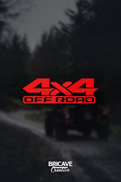 Bricave 4x4 Off Road JDM Car-Motorcycle Windshield Label Sticker 18x6cm