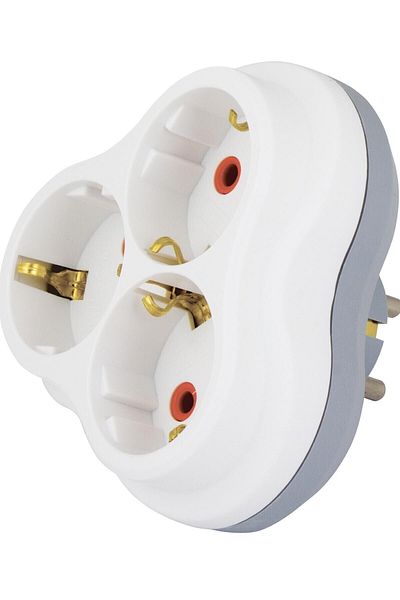 Nilson White Golyat Plug Socket