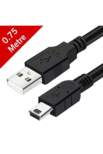 SFL Product Ps3  Uyumlu Kol Şarj Kablosu Mini USB 2.0 PS3/MP3/MP4 Uyumlu Şark...