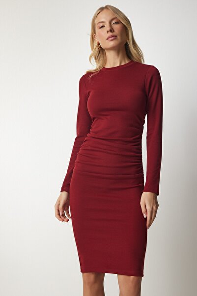 Happiness İstanbul Γυναικείο πλεκτό βολάν με βολάν με λεπτομέρειες UB00137