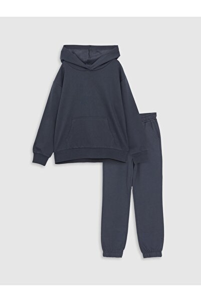 LC Waikiki Βασικό μακρυμάνικο κοριτσίστικο κουκούλα και φούτερ