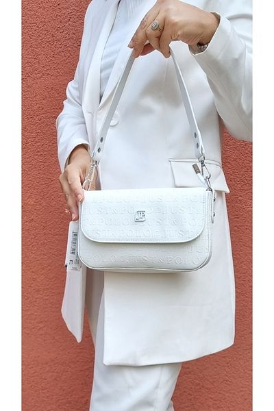 Just Polo justpolo women's 3 compartment baguette and crossbody bag with two straps
