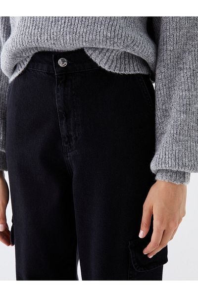 LC Waikiki Pantaloni de jeans pentru femei cu talie înaltă