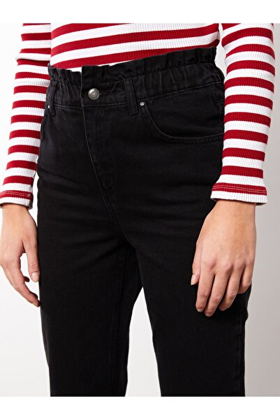 LC Waikiki Γυναικείο τζιν παντελόνι με ψηλή μέση, ίσια τσέπη