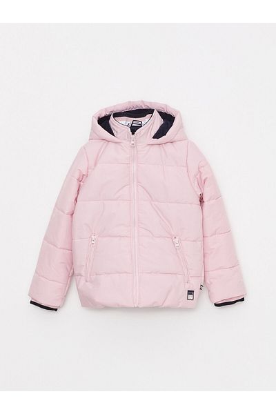 LC Waikiki Basic-Steppjacke mit Kapuze für Mädchen