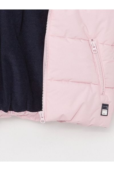 LC Waikiki Basic-Steppjacke mit Kapuze für Mädchen