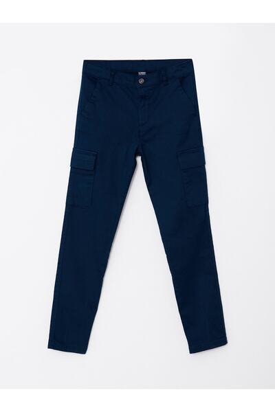 LC Waikiki Pantaloni cargo de bază din Gabardine pentru băiat