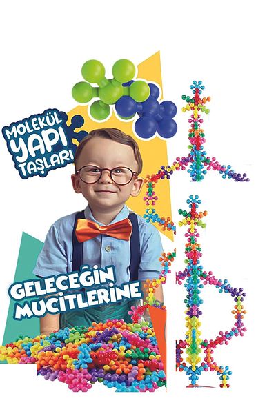 Beatitude 25Pcs Vacuum Molecule Building Blocks Fidget Sensory Educational Toy Squigz Lego Children's Educational Game