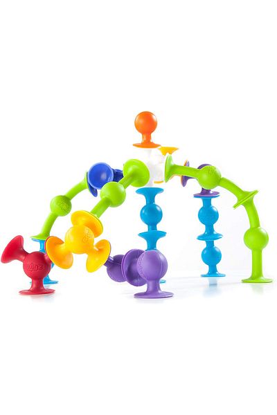 Beatitude 25Pcs Vacuum Molecule Building Blocks Fidget Sensory Educational Toy Squigz Lego Children's Educational Game