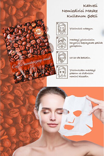 Uniquem Kahve Özlü Nemlendirici Yüz Bakım Maskesi Coffee Paper Mask Xlm91