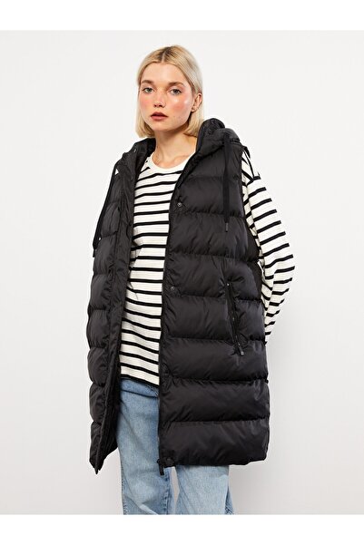 LC Waikiki Women's Puffer Hooded Vest
