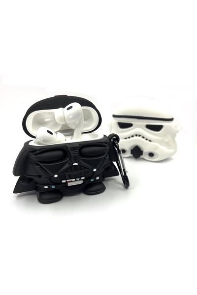ZenAI Airpods Pro 1/2. حافظة هدايا Dart Vader بتصميم متوافق مع Star Wars Lego