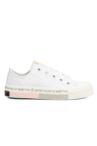 Benetton ® |   BN-70019 - Pulbere albă - Pantofi sport pentru copii