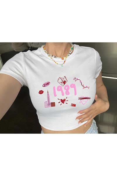 Jose Clothing ΓΥΝΑΙΚΕΙΑ ΛΕΥΚΗ ΕΚΠΤΩΜΕΝΗ ΣΩΜΑ ΚΟΝΤΟΜΑΝΙΚΗ CROP ΜΠΛΟΥΖΑ
