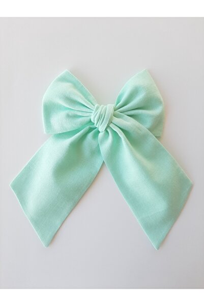 NEW BOWS BANDS Girl's Large Pinwheel Clip Hair Clip Mint Linen