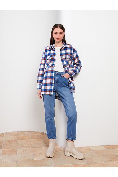 LC Waikiki Pantaloni de damă Mom Fit drepti