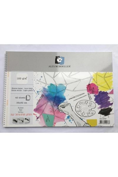 Alex Schoeller Picture Notebook Spiral 35X50 Cm 120 Gr.40 Piece Alx 0787 / Alex Schoeller
