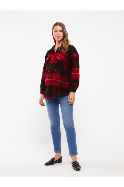 LC Waikiki Schlanke Mom Straight Umstandsjeans mit Baucheinsätzen