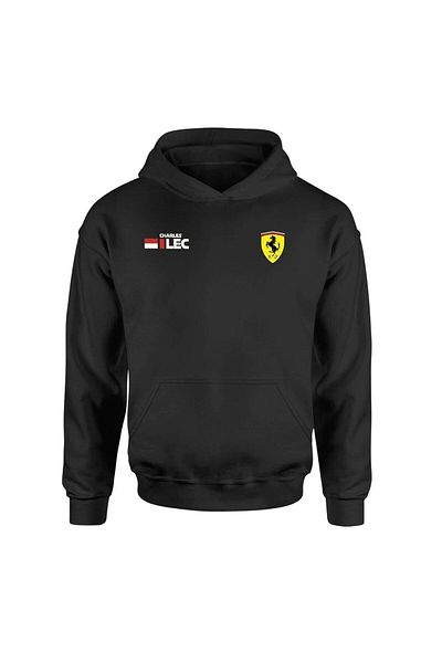 NSJ SPORTIVE Charles Leclerc Tag Black Hoodie