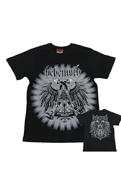 Metal Giyim Behemoth Men's Black T-Shirt with Front and Back Print