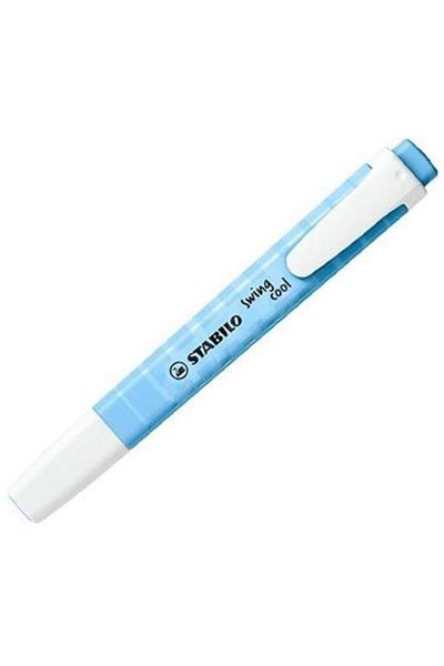 Stabilo Stabilo Swing Cool Pastel Breezy Blue Color Highlighter Pen 10-Pieces