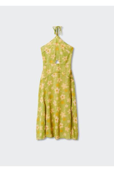 MANGO Woman Çiçek Desenli Elbise