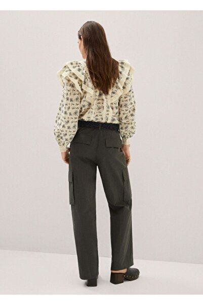 MANGO Woman Cepli Kargo Pantolon