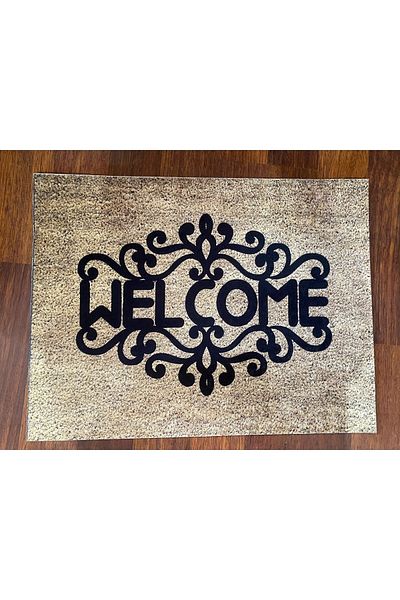 yok yok evim eve dair her şey Welcome Non-Slip Base Door Mat