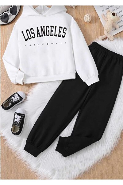 BENQE KİDS 100% BUMBAC, IMPRIMAT LOS ANGELES, DESIGN SPECIAL, SET DE Trening ...