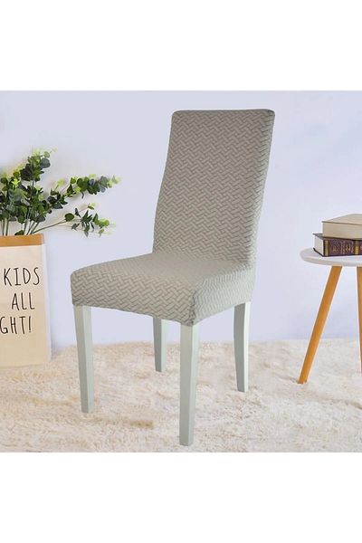 SAHİBNUR Κάλυμμα καρέκλας με μοτίβο από ύφασμα Lycra Straw-Tile, Ελαστικό, Ευέλικτο, Κάλυμμα καρέκλας υψηλής ποιότητας 1 τεμάχιο