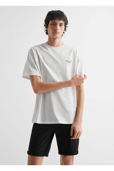 Mango Teen Μπλουζάκι από βαμβακερό σχέδιο