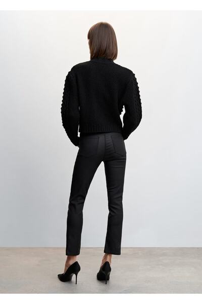 MANGO Woman Düz Kesim Mumlu Jean