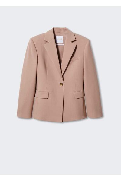 MANGO Woman Cepleri Dikişli Kumaş Blazer Ceket