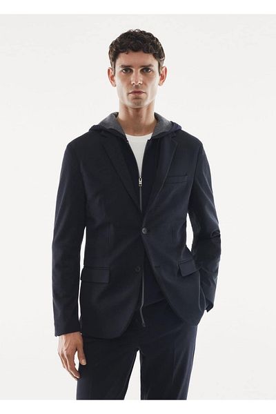 MANGO Man Slim Fit Stretch Blazer Jacket