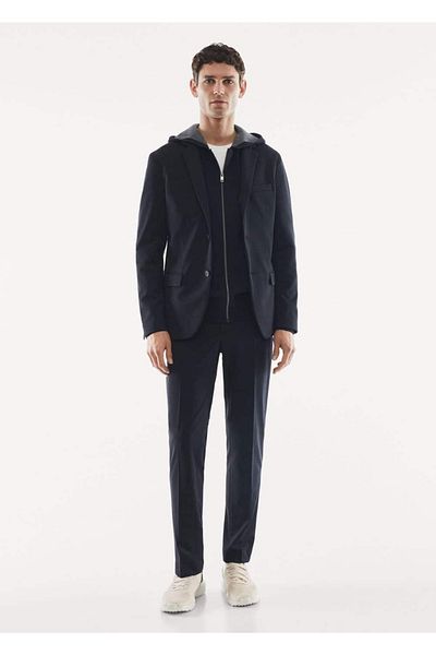 MANGO Man Slim Fit Stretch Blazer Jacket