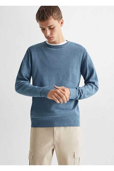 Mango Teen Blue Sweater Vest for Kids