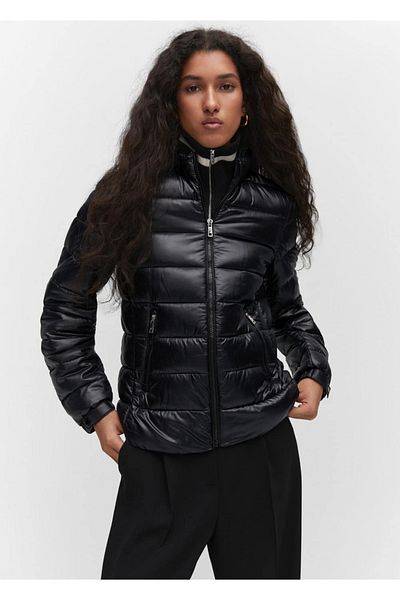 MANGO Woman Prešívaná vrecková anorak