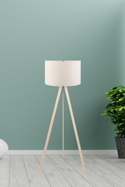 HOMİNG Pratik Ahşap Üç Ayaklı Lambader AYD-1524