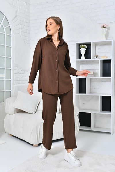 VOLT CLOTHİNG Women's Shirt and Trousers Set