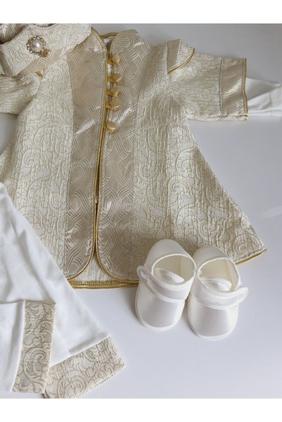 PİLEKİ BABY ( WITH BOOTIES ) 0 6 MONTHS AND 1 YEAR OLD CIRCUMCISION MEVLUT OUTFIT, CIRCUMCISION MEVLUT DRESS ŞEHZADE BABY GIFT