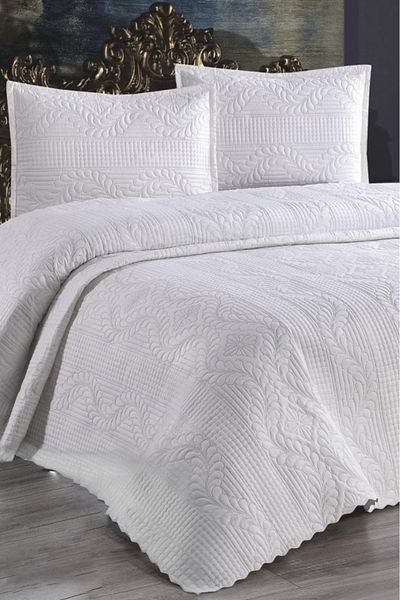 Çt Çeyizci Tekstil Double Bedspread Without Lace 3 Pieces