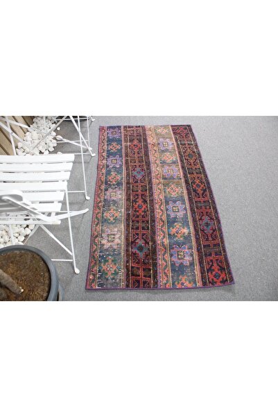 Kayra Export El Dokuma Halı, Mavi Oryantal Halı 82x145 Cm ,