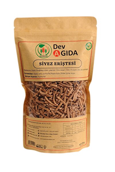 Devrekani DevA Siyez Erişte 500 Gr ( Aç-Kapa Ambalaj )