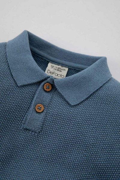 DeFacto Baby Boy Polo Collar Cotton Sweater A3849A523Au