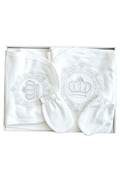 Sitilin Girl Boy Baby Stoned Fancy 5-Piece Hospital Release Newborn Set Stl6260