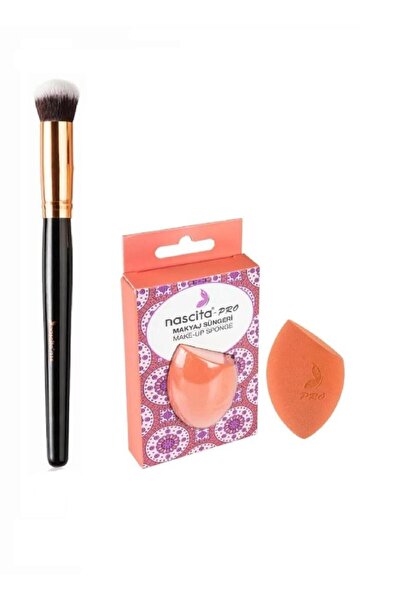 nascita Oval Concealer Brush 136+ Boxed Egg Sponge Orange