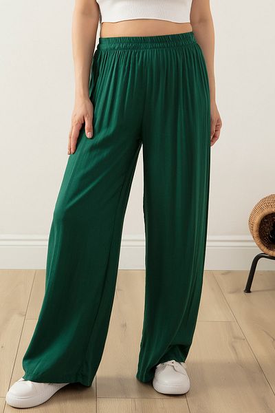 PULLIMM Pantaloni cu talie elastică, cu picioare largi, confortabili, 2081
