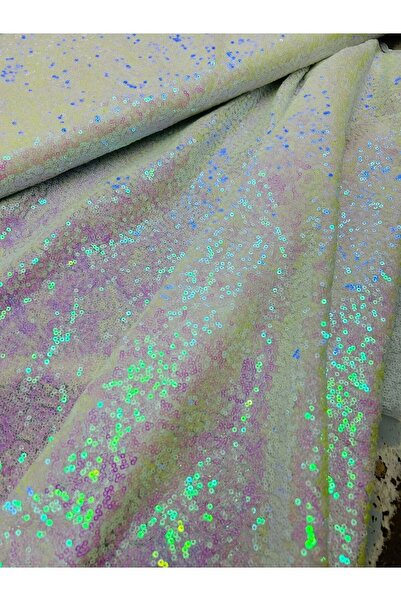 payet pul 3 Mm. Pul Payet Kumaş - Beyaz