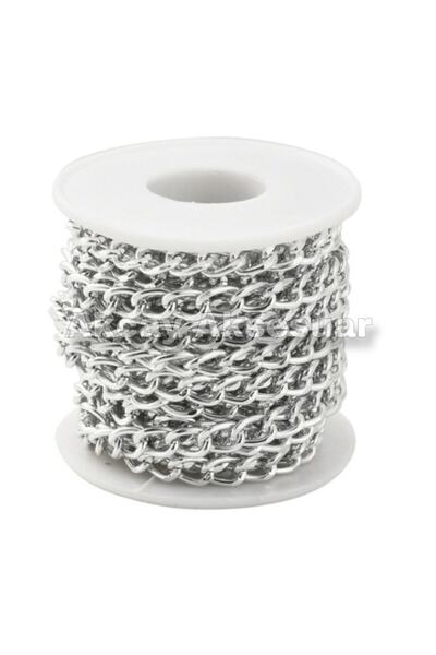 Akçay Aksesuar Kolye Bileklik Zinciri Bağlantı Zinciri 0,8 Mm 10 Metre